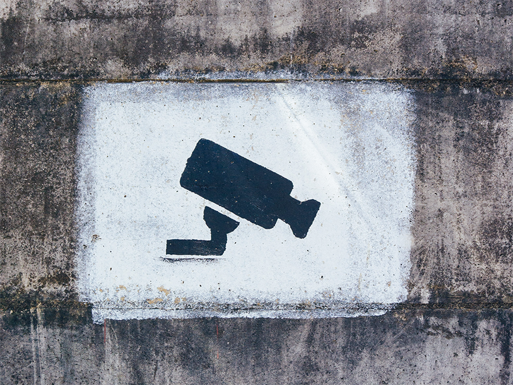 Graffiti Überwachungskamera