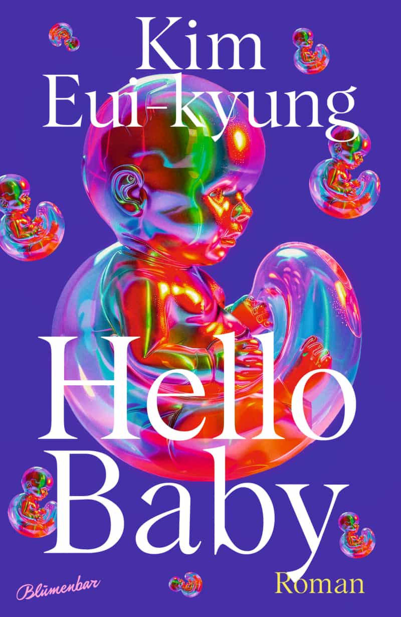 Cover von Hello Baby: Seitenblasenförmiges Baby vor lila Hintergrund
