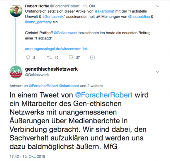 Tweet von @ForscherRobert