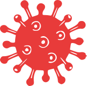 Piktogramm des Corona Virus